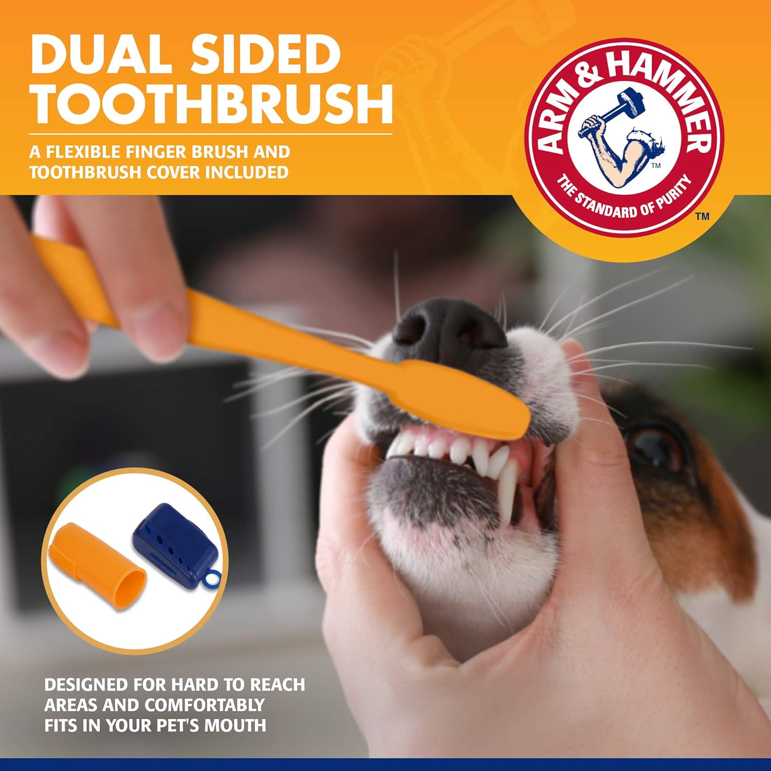 Dog Tartar Control Kit – Toothpaste, Toothbrush & Finger Brush (Banana Mint, 3-Piece)
