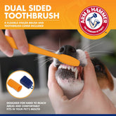 Dog Tartar Control Kit – Toothpaste, Toothbrush & Finger Brush (Banana Mint, 3-Piece)
