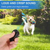 Dog Training Clicker with Finger Ring – 2 Pack (Black & White)