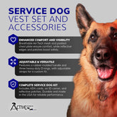 Service Dog Harness Vest – Active dogs, Medium (22–30” Girth), Hot Pink