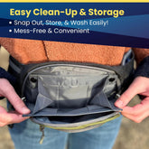 Dog Treat Pouch – Green Training Bag with Removable Pocket & Poop Bag Dispenser