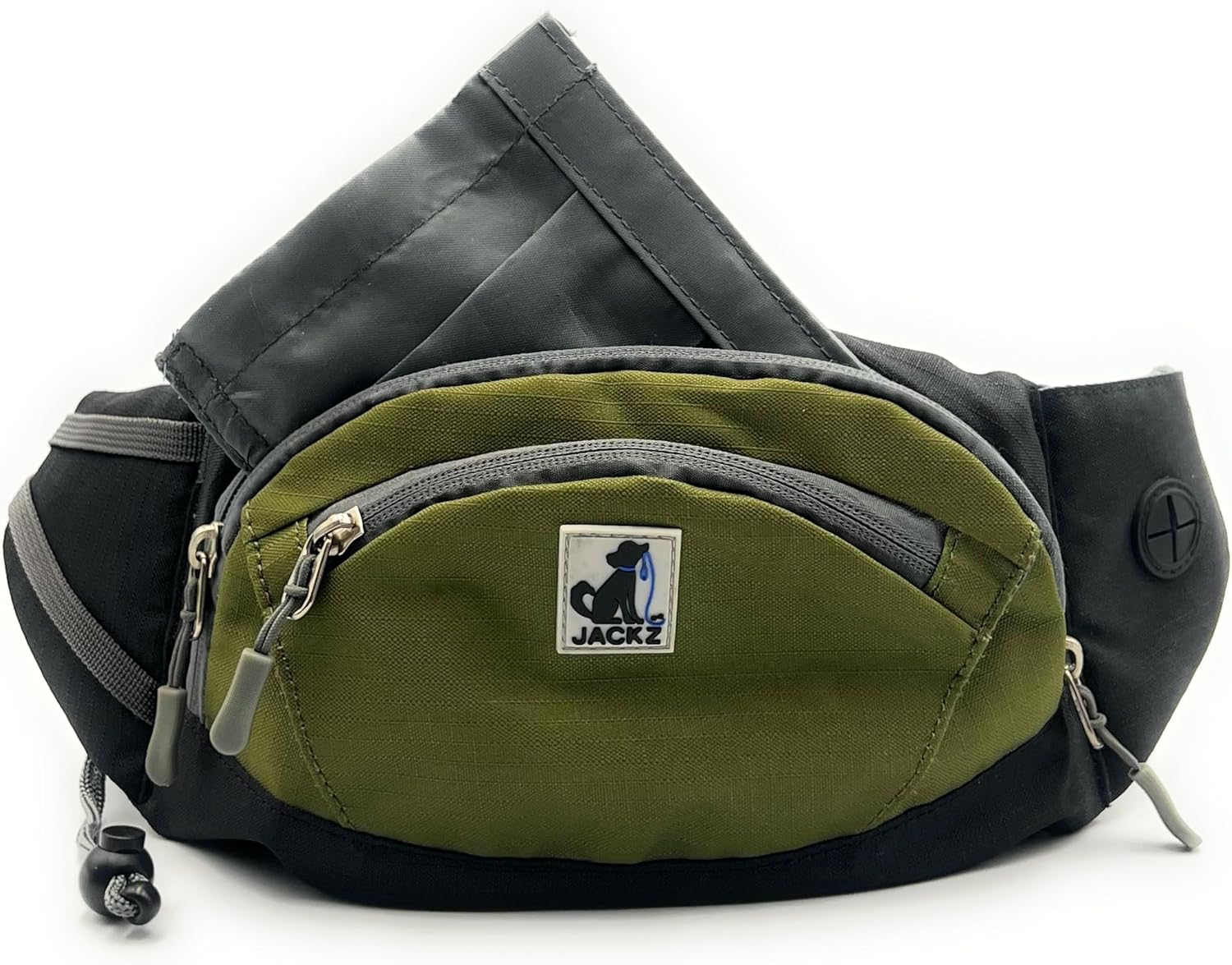 Dog Treat Pouch – Green Training Bag with Removable Pocket & Poop Bag Dispenser