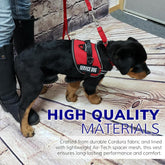 Service Dog Harness Vest – Active dogs, Medium (22–30” Girth), Hot Pink