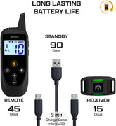 Dog Training Collar [2026 Edition] 123 Levels Dog Training Collar with Remote 1100Yd Range E Collar for Dogs Training 100% Waterproof Rechargeable, Manual Bark Collar for Large Dog