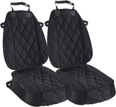 Dog Seat Cover Cars Trucks Suvs, Thick 600D Heavy Duty Pets Car Seat Cover, Waterproof & Wear-Resistant Durable Nonslip Backing & Hammock Convertible, Black, 2 Pack