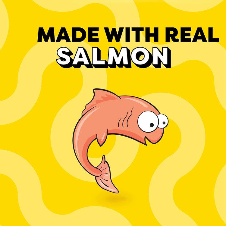 Creamy Puree Squeezable Lickable Wet Cat Treats with Salmon, 0.42 Oz. Tubes, 24 Count