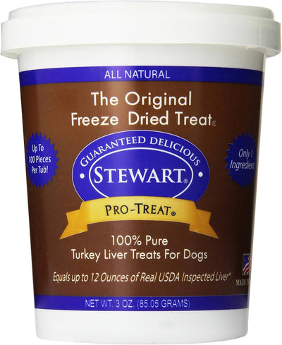 Freeze Dried Dog Treats Made in USA [Single Ingredient Puppy and Dog Training Treats - Grain Free Natural Dog Treats] Resealable Tub to Preserve Freshness Turkey Liver 3 Oz.