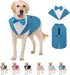 Dog Tuxedo for Large Dogs, Formal Dog Suit and Tie, Gentle Dogs Wedding Party Suit Bow Tie Shirt, Pet Wedding Outfit with Detachable Bowtie Collar for Christmas Halloween Dress Up