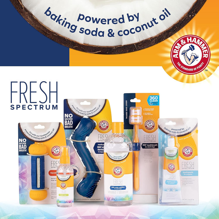 Fresh Spectrum Dog Dental Bone Toy – 360° EZ Clean, Small