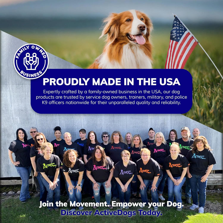 Service Dog Harness Vest – Active dogs, Medium (22–30” Girth), Hot Pink