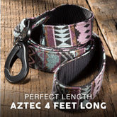 Embark Adventure Dog Leashes - Colorful, Strong and Sturdy Dog Leash for Small, Medium and Large Breed Dogs (Aztec, 4 Ft)