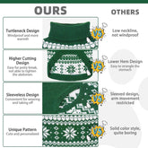 Cable Knit Dog Sweater Turtleneck, Cold Weather Pullover Classic Knitwear, Snowflake Pattern Thick Warm Winter Pet Clothes, Dog Christmas Sweater for Small Medium Large Dogs Cats,Green SM