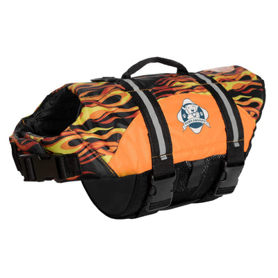 Dog Life Jacket – XXS, Flames Design (F1100)