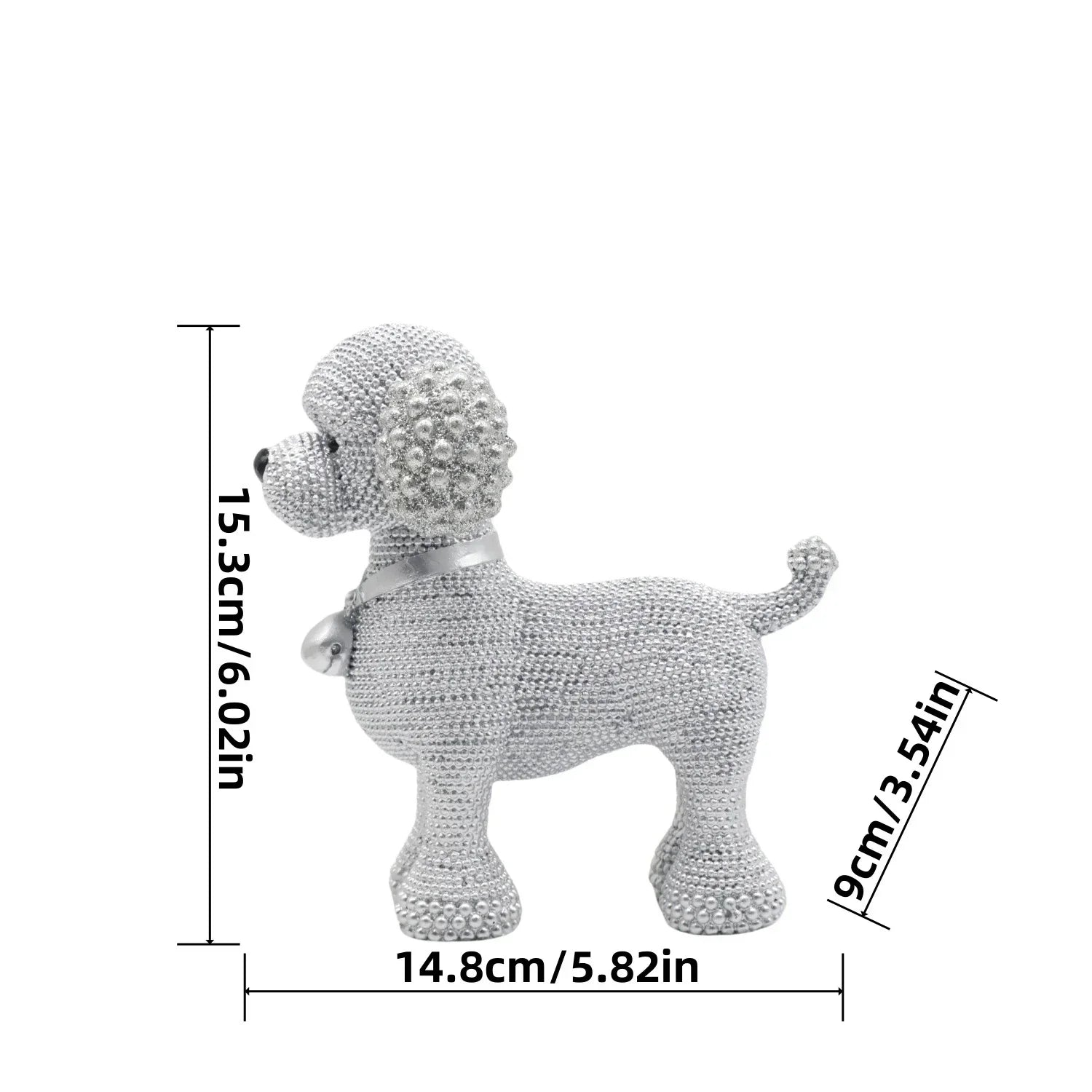 Beaded French Bulldog resin statue, colorful animal,home table centerpiece, office Decor, room Decor, shelf Decor, holiday gift.