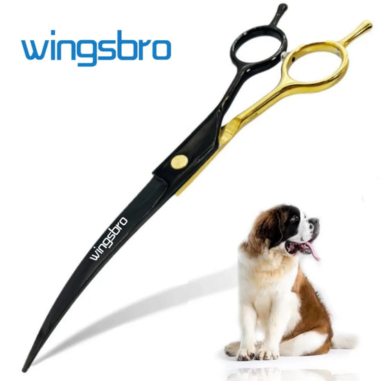 Pet Grooming Scissors   7inch Right and Left Hand Curved Scissors For Dog Grooming