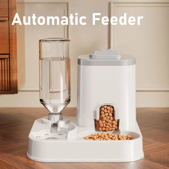 Large Capacity Pet Automatic Feeders and Water Dispensers, Suitable for Cats and Dogs