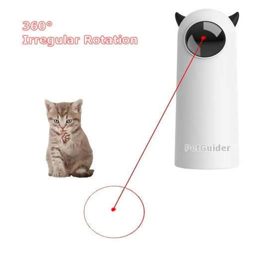 Automatic Cat Laser Toys Interactive Smart Teasing 360 Irregular Rotation Cat Exercise Sports Handheld Electronic Cat Toys