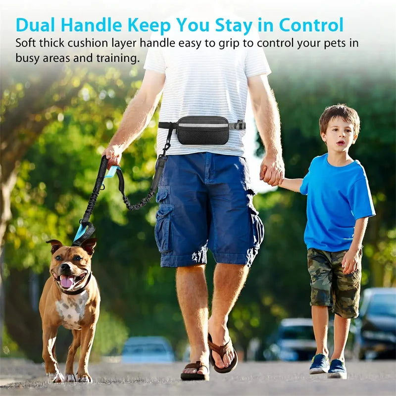 Comfortable retractable leash for active dog owners