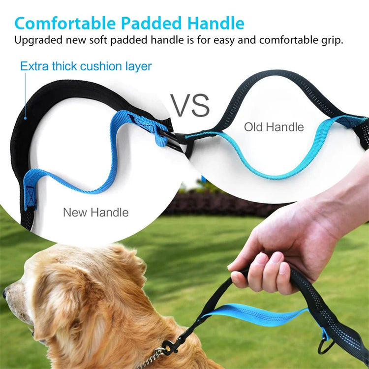 Retractable hands-free dog leash ideal for running and walking