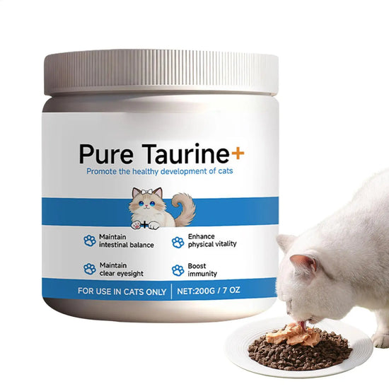 Cat Taurine Powder Support for Pet Heart Health Promote Maintain Visual Function Smooth Hair Pet Daily Care Nutrition Powder