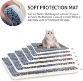 Dog Bed Crate Pad Ultra Soft Pet Bed with Cute Star Print Washable Crate Mat for Large Medium Small Dogs Reversible Fleece Dog Crate Kennel Mat Cat Bed Liner 23 X 18 Inch Dark Blue