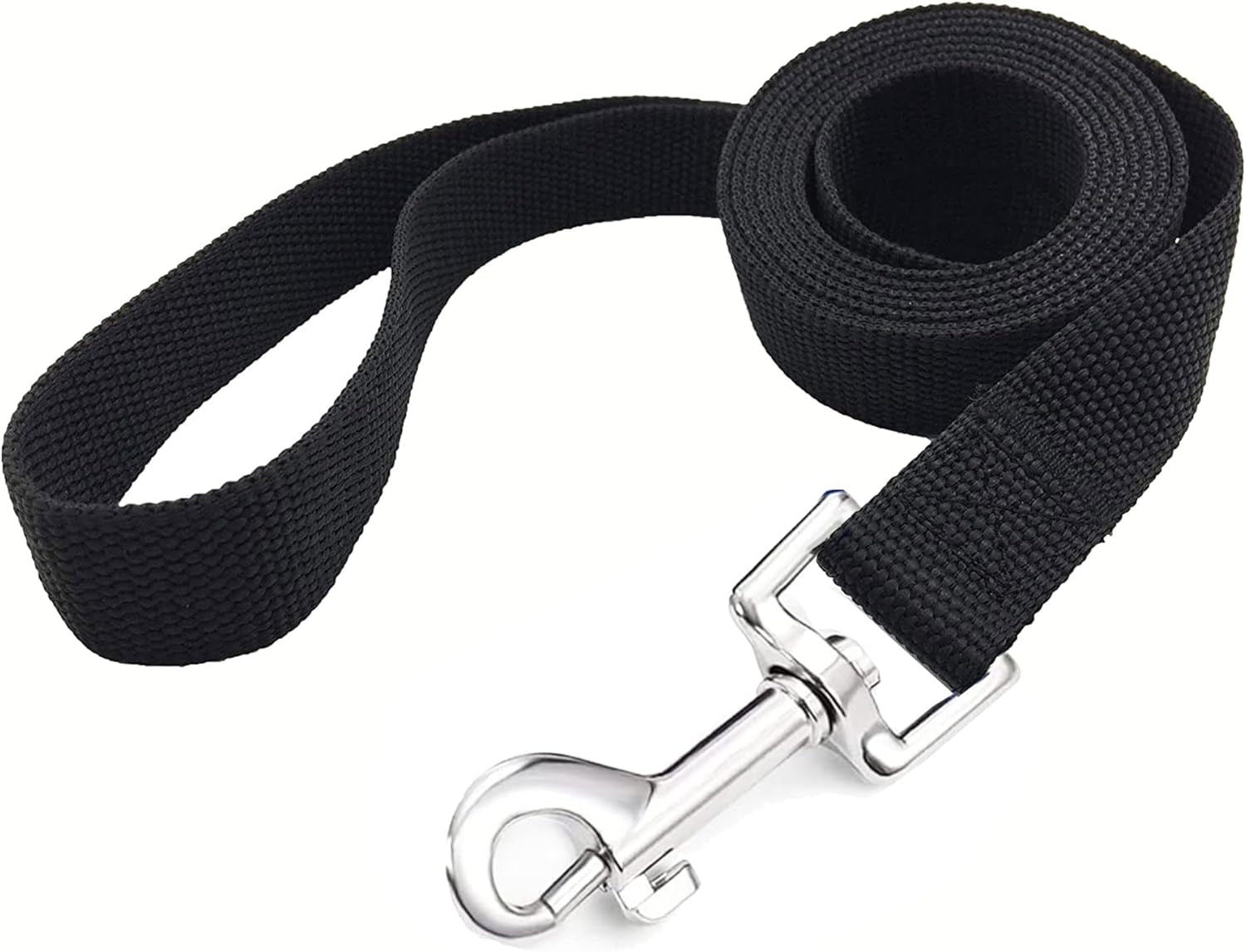 5 FT Strong Dog Leash, Nylon Dog Leashes for Small Medium Large Dogs Black