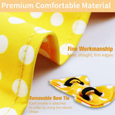 Large Dogs Collar Cute, Girl Dog Collar with Bow Tie, Fall Dog Bandana Collar, Bowtie Dog Collar for Medium Dogs, Female Dog Collar Christmas, Dog Girl Collar Yellow for Medium and Large Dogs