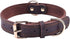 Leather Dog Collar, Genuine Heavy Duty Wide Dog Collar for Small,Medium,Large and Extra Large Dog (S: 0.8" Wide for 13.4"-15.8" Neck, Dual Stitch - Brown)
