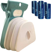 360 Portable Pooper Scooper with Bag Attachment & Dispenser – Lightweight Claw Poop Picker – Ideal for Small & Large Dogs – No-Touch, Hands-Free Waste Removal (Green, Large)