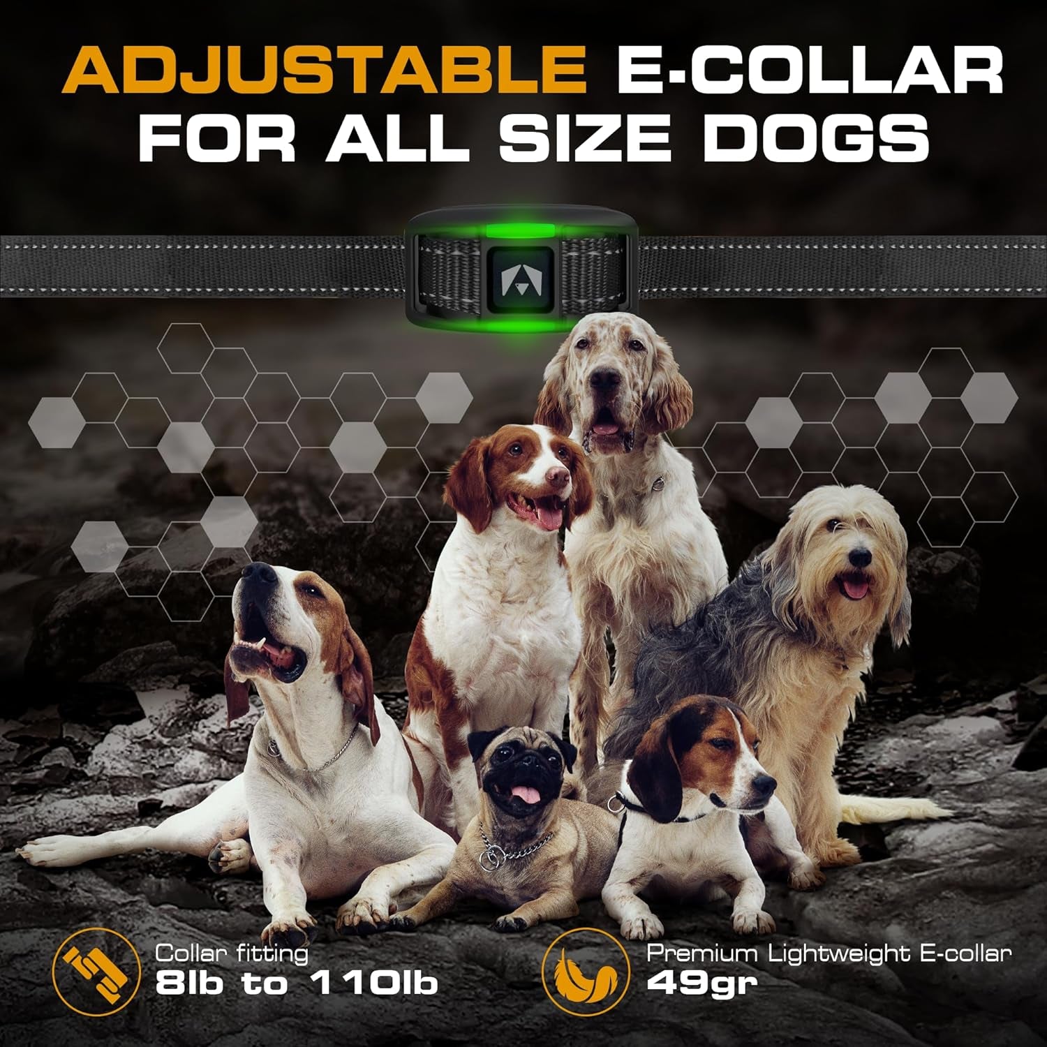 Dog Training Collar [2026 Edition] 123 Levels Dog Training Collar with Remote 1100Yd Range E Collar for Dogs Training 100% Waterproof Rechargeable, Manual Bark Collar for Large Dog