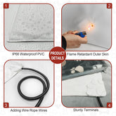 Large Dog Heating Pad 36X24 in with Smart Thermostat Switch and Power Line Protection Tube,Obtained MET and UL Dual Certification,Waterproof Pet Heating Pad for Dogs,With Plush Fabric Cover