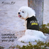 Police K9 Dog Costume - Dog K9 Halloween Shirt - Pet Police Costume - Dogs Costumes for Halloween - Dogs Apparel & Accessories - Sleeved Pet Outfit - 2XL