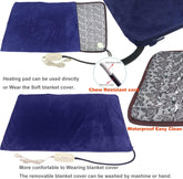 Large Pet Heating Pad – 34"x21" Electric Heated Bed with Washable Cover