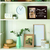 Pet Memorial Keepsake - Cat or Dog Urn with Photo Frame, Wooden Bamboo Urn for Memorial Gifts