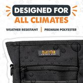 Dog Treat Training Pouch – No-Spill Magnetic Closure, Hands-Free with Built-in Poop Bag Holder, Black