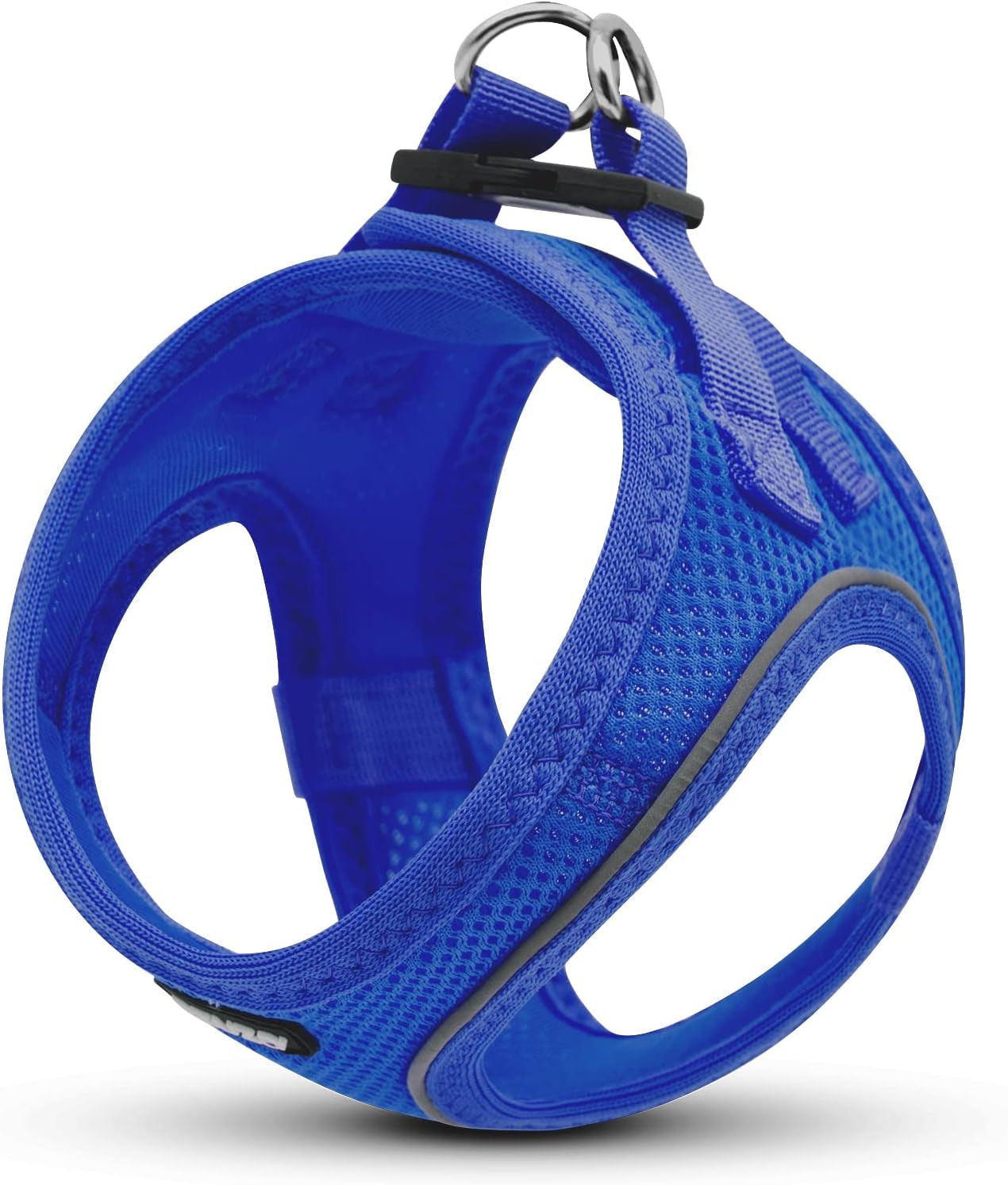 Small Dog No-Pull Harness – Reflective Soft Mesh Step-In Vest, Royal Blue XS (15"-17")