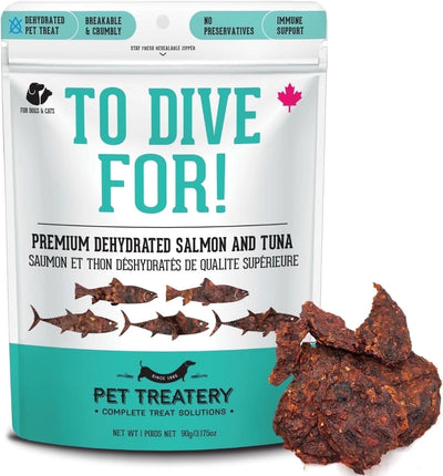 Dehydrated Salmon & Tuna Treat for Dogs & Cats – High-Protein, 90g Pack