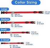 Pet Soft Adjustable Solid Color Nylon Puppy/Dog Collar Personalized Dog Collar Embroidered Customize W Pet Name & Phone Number Small Green/White/Blue