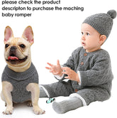 Knitted Braid Turtleneck Sweater Knitwear Warm Outerwear for Dogs & Cats