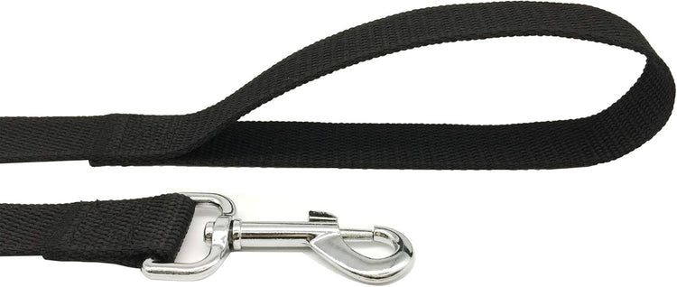 5 FT Strong Dog Leash, Nylon Dog Leashes for Small Medium Large Dogs Black