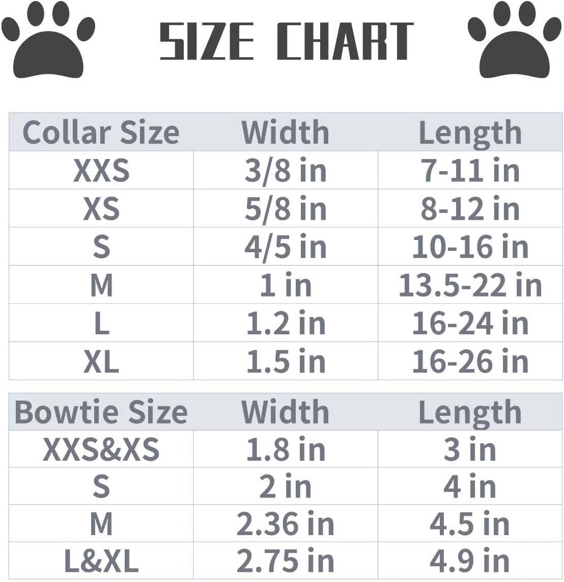 Durable Adjustable Dog Collar with Bowtie – Comfortable Fit for X-Large Dogs, 16-26 Inch Neck