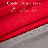 2 Pack Dog Fleece Sweater Stretchy Sweatshirt Vest with Reflective Stripe Pullover Jacket Lightweight Pet Dog Clothes for Small Dogs Grey & Red