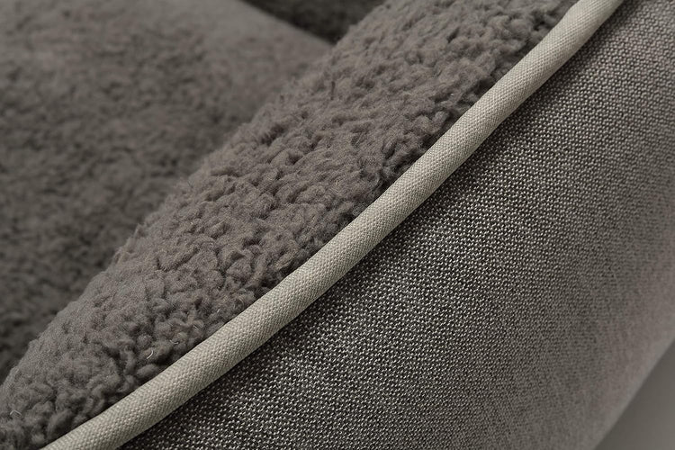 Rectangle Dog Bed Dog Beds for Small Dog Medium Dog Large Dog Washable Sleep Warm Dog Bed with Anti-Slip Bottom (X-Large, Grey)