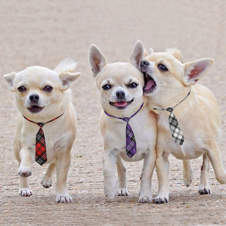 Dog Ties 30 PCS Dog Neckties, Adjustable Neck Ties and Bows for Medium Large Pets Festival Formal Bulk Pet Bowties Collar Grooming Accessories Holiday Birthday Wedding Costumes