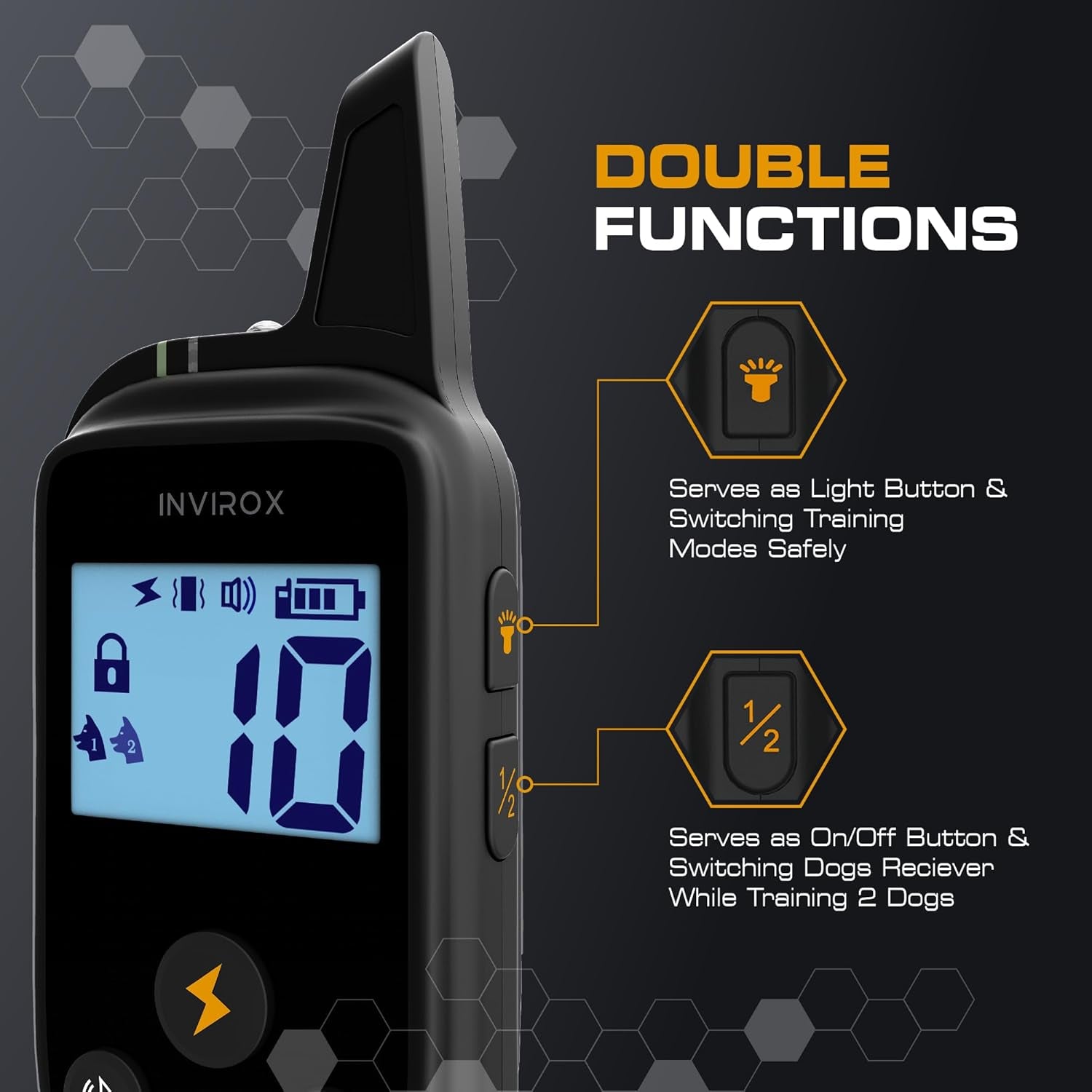 Dog Training Collar [2026 Edition] 123 Levels Dog Training Collar with Remote 1100Yd Range E Collar for Dogs Training 100% Waterproof Rechargeable, Manual Bark Collar for Large Dog