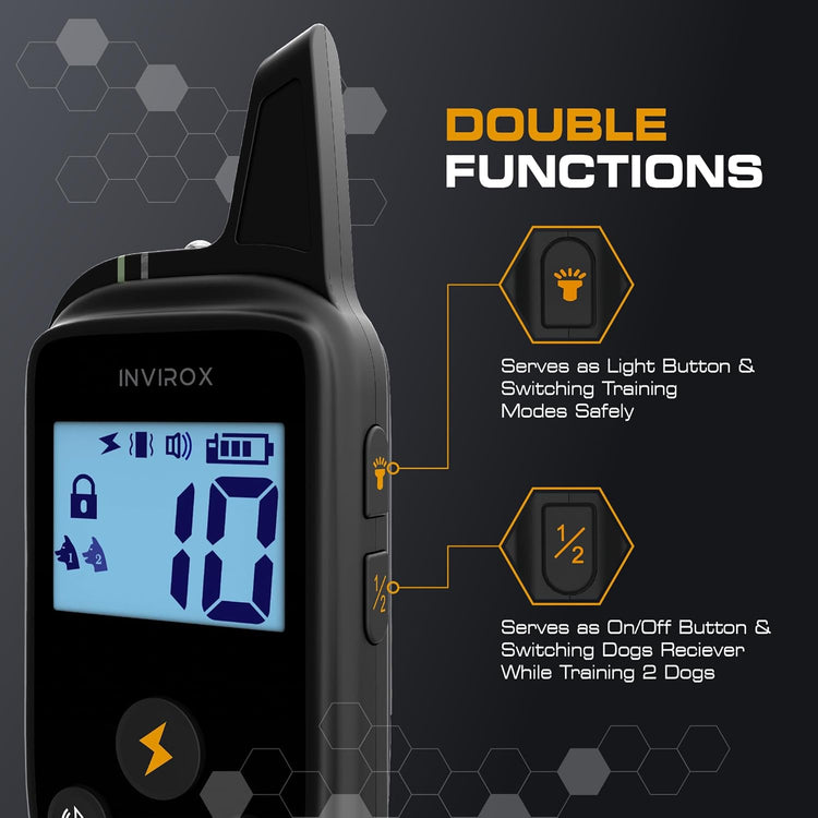 Dog Training Collar [2026 Edition] 123 Levels Dog Training Collar with Remote 1100Yd Range E Collar for Dogs Training 100% Waterproof Rechargeable, Manual Bark Collar for Large Dog