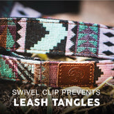 Embark Adventure Dog Leashes - Colorful, Strong and Sturdy Dog Leash for Small, Medium and Large Breed Dogs (Aztec, 4 Ft)