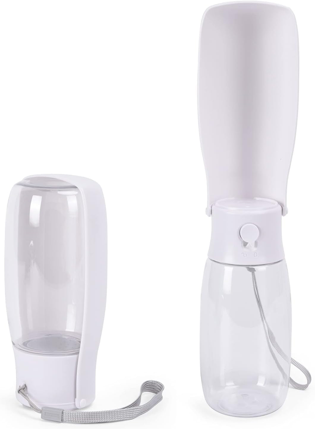 Portable Dog Water Bottle with Leak-Proof Bowl – 10-19 oz, Dishwasher Safe, Travel & Walking Dispenser