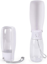 Portable Dog Water Bottle with Leak-Proof Bowl – 10-19 oz, Dishwasher Safe, Travel & Walking Dispenser