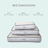 Now House for Pets Grey Diamond Cushion Dog Bed, Small Dog Bed, Machine Washable, Cotton/Poly Blend, 17X22X5 Inches